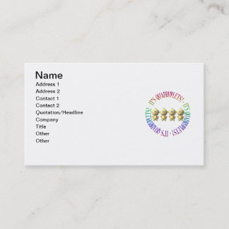 Het is viervoudig! visitekaartje