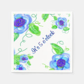 Het is vijf uur servetten (Voorkant)