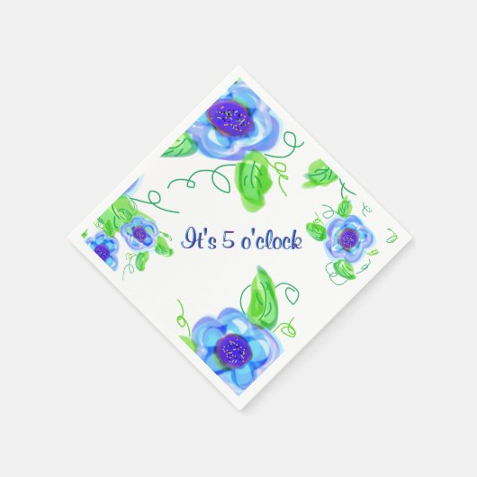 Het is vijf uur servetten (Hoek)