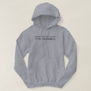 Het is Visbaar Grappige Visvangst Hoodie