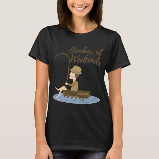 Het is visuur ergens visser t-shirt (Voorkant)