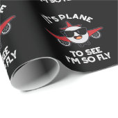 Het is vlak om te zien dat ik zo vliegend vliegtui cadeaupapier (Rol Hoek)