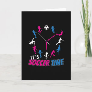Het is Voetbal Tijd Meisjes Voetbal Quote Kaart