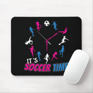Het is Voetbal Tijd Meisjes Voetbal Quote Muismat