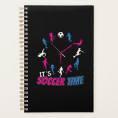 Het is Voetbal Tijd Meisjes Voetbal Quote Planner (Voorkant)