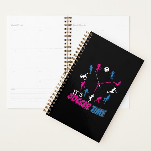 Het is Voetbal Tijd Meisjes Voetbal Quote Planner (Display)