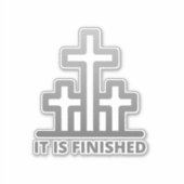 Het is voltooid 3 snijwonden vinylSticker die op m Sticker (Voorkant)