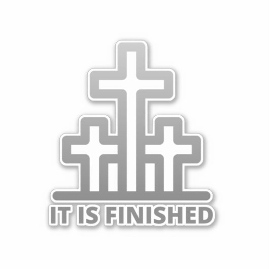 Het is voltooid 3 snijwonden vinylSticker die op m Sticker (Voorkant)