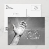 Het Is Voltooid Ansichtkaart Briefkaart (Voorkant / Achterkant)