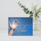 Het is voltooid briefkaart (Staand voorkant)