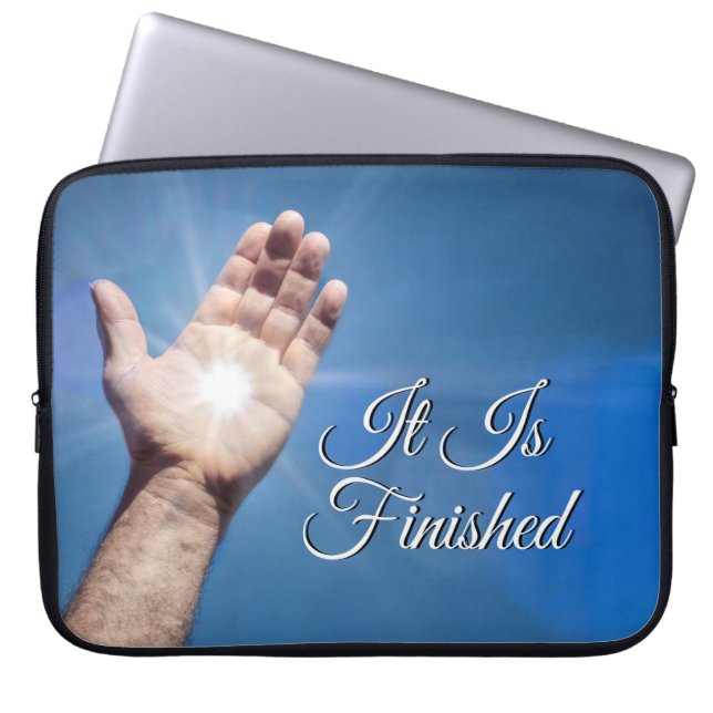 Het is voltooid laptop sleeve (Voorkant)