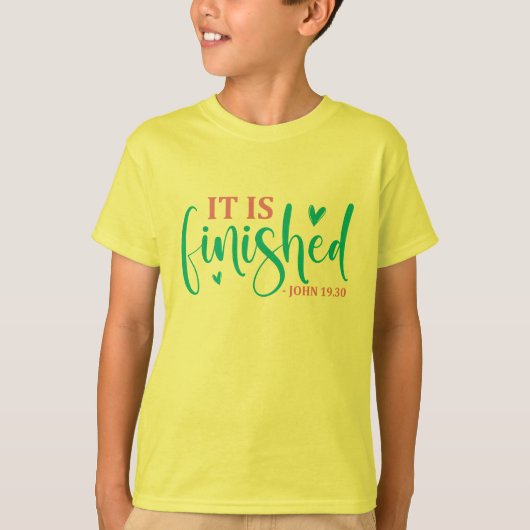 Het Is Voltooid - Pasen T-shirt (Voorkant)