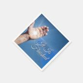 Het is voltooid servet (Hoek)