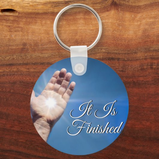 Het is voltooid sleutelhanger (Voorkant)