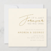 Het is voor altijd geen grote Casual bruiloft|Gold Kaart (Voorkant)