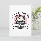 Het is voor de Baby Bedankkaart (Staand voorkant)