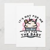 Het is voor de Baby Bedankkaart (Voorkant / Achterkant)