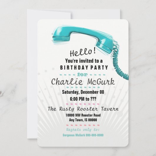 Het is voor jou! Birthday Party Invitation Kaart (Voorkant)