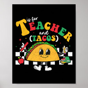 Het is voor Leraar en Taco dinsdag Cinco de Mayo T Poster