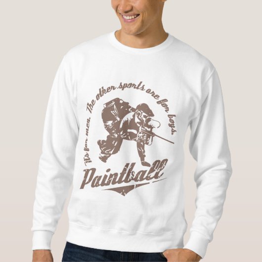 Het is voor Man… Het Sweatshirt van Paintball (Voorkant)