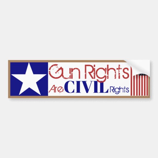 Het is voor Trump Pistool Rights zijn Civil Rights Bumpersticker (Voorkant)