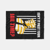 Het is voorbij je gevangenistijd Grappig Sarcastis Fleece Deken (Voorkant (Horizontaal))