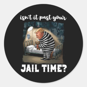 Het is voorbij je gevangenistijd Grappige komedie Ronde Sticker