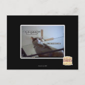 Het is voorbij mijn avondeten briefkaart (Voorkant)