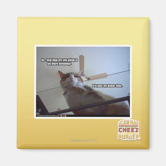 Het is voorbij mijn avondeten magneet (Voorkant)