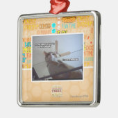 Het is voorbij mijn avondeten metalen ornament (Links)