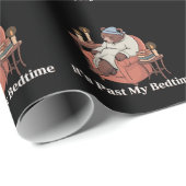 Het is voorbij mijn bedtijd Funny Sleppy Beer Meme Cadeaupapier (Rol Hoek)