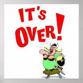 Het is voorbij. poster (Voorkant)