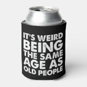 Het is vreemd dat het dezelfde leeftijd heeft als  blikjeskoeler (Blikje Voorkant)