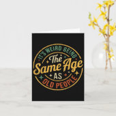 Het is vreemd dat het dezelfde leeftijd heeft als  kaart (Gele Bloem)