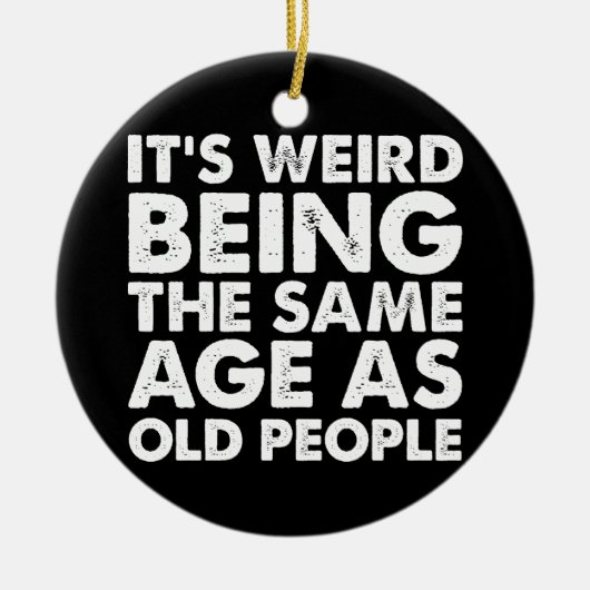 Het is vreemd dat het dezelfde leeftijd heeft als  keramisch ornament (Voorkant)