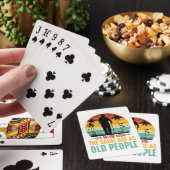 Het is vreemd om dezelfde leeftijd te hebben als o pokerkaarten (Insitu)