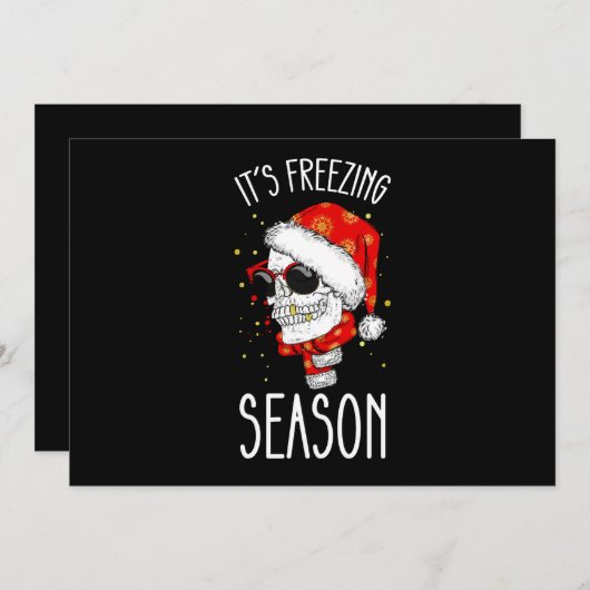 Het is vriesseizoen Winter Sneeuw Kerstvakantie Kaart (Voorkant / Achterkant)