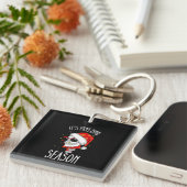 Het is vriesseizoen Winter Sneeuw Kerstvakantie Sleutelhanger (Voorkant Rechts)