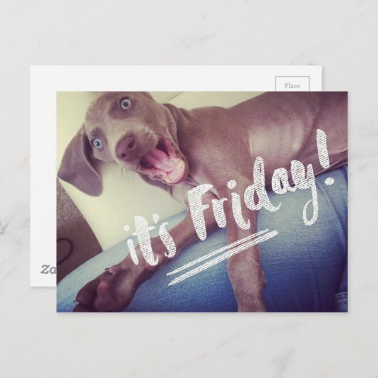 Het is vrijdag! briefkaart (Voorkant / Achterkant)