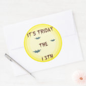 HET IS VRIJDAG DE 13E RONDE STICKER (Envelop)