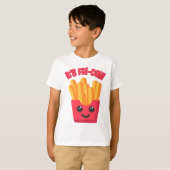 Het is vrijdag! Schattigee Franse Fry Cartoon T-shirt (Voorkant volledig)