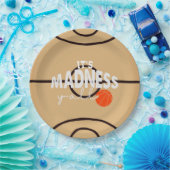 Het is waanzin jullie basketbal horlogefeest papieren bordje (Feest)
