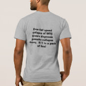 Het is waar...911 WAS een interne baan! T-shirt (Achterkant)