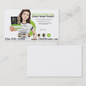 het is wakker geworden nu visitekaartjes wakeupnow (Voorkant / Achterkant)