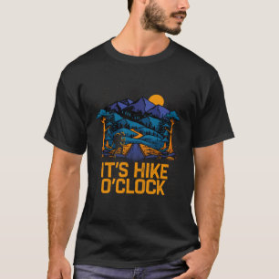 Het is Wandelen Tijd Wandelhumor Wandelaar Zomer T-shirt