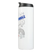 Het is wat een doedeltijd.w thermosbeker (Geroteerd rechts)