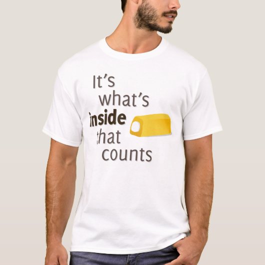 Het is wat er in zit dat tellen t-shirt (Voorkant)