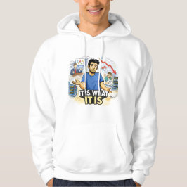 Het Is Wat Het Is – Berustend Leven Chaos Grafisch Hoodie