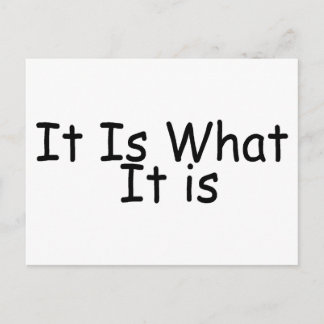 Het is wat het is briefkaart