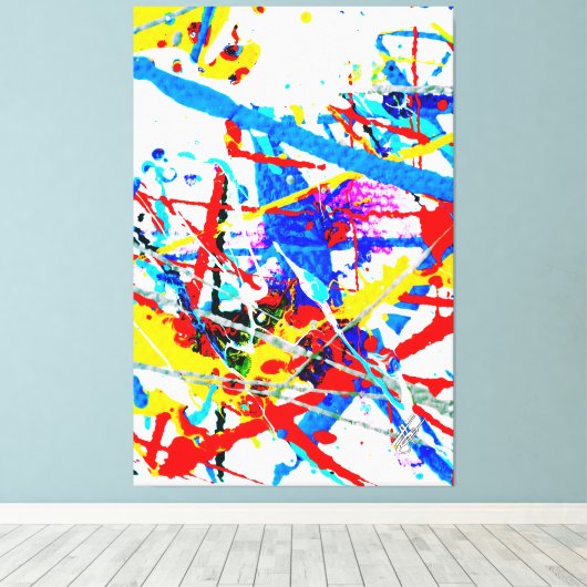 Het is wat het is canvas afdruk (Insitu (Houten vloer))
